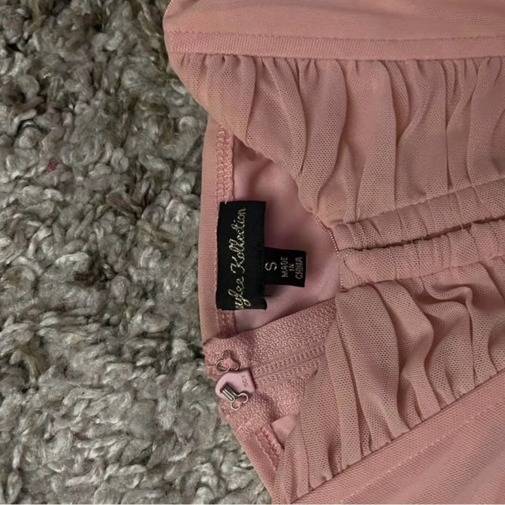 Pink Ruched Dress - Picture 2 of 3